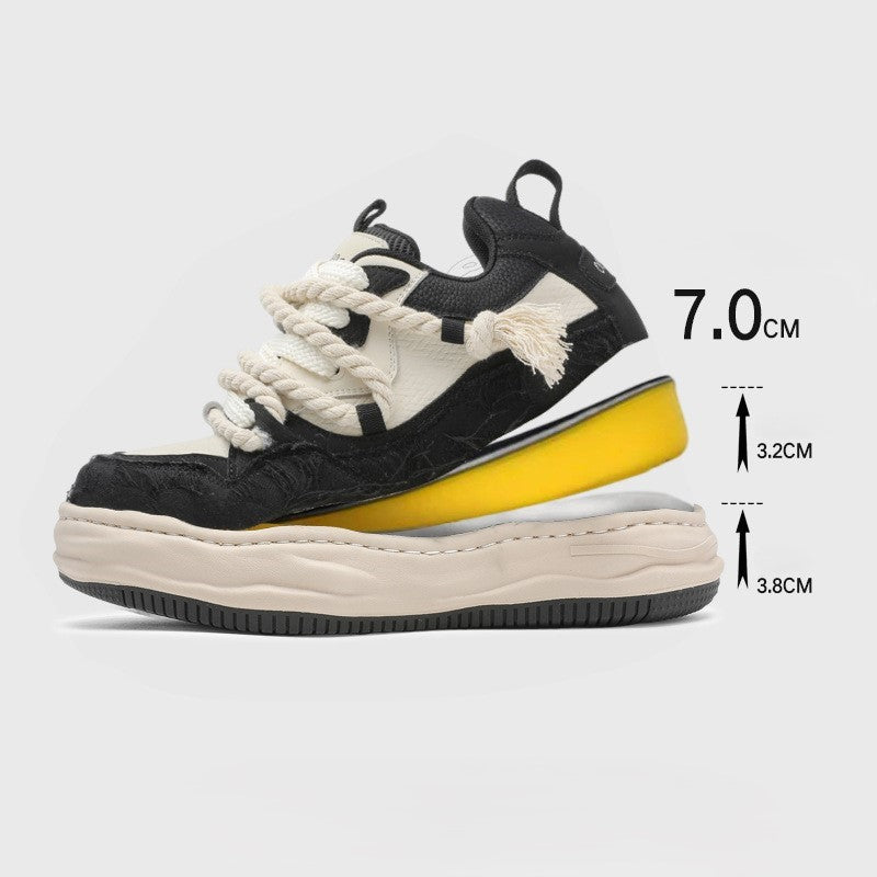 Tassel Twist | Rope Lace Platform Sneakers - OMYGOODS