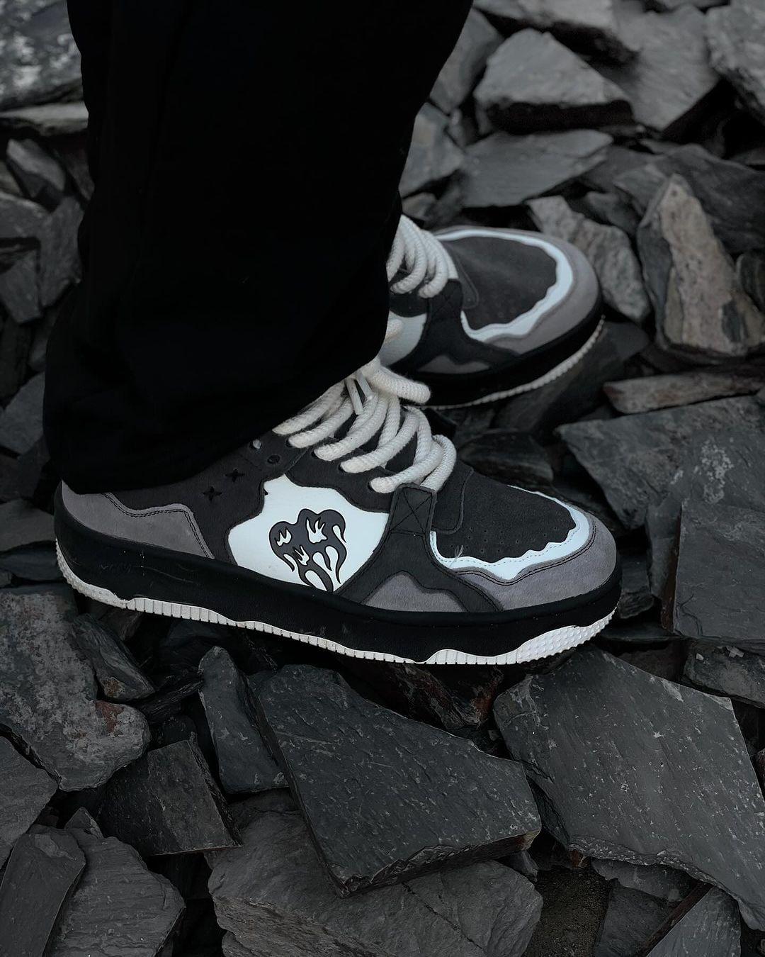 Omygoods Vintage Niche Casual Couple Skate Shoes