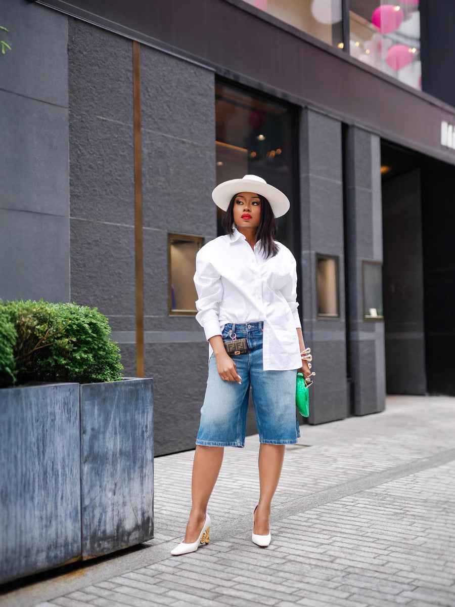 Simple Washed Straight-Leg Five-Pocket Denim Pants