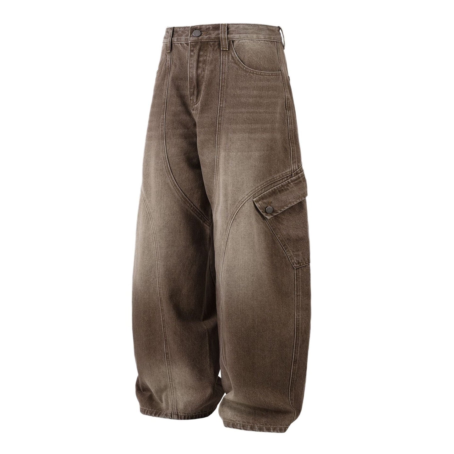 Vintage Washed Workwear | Barrel Jeans