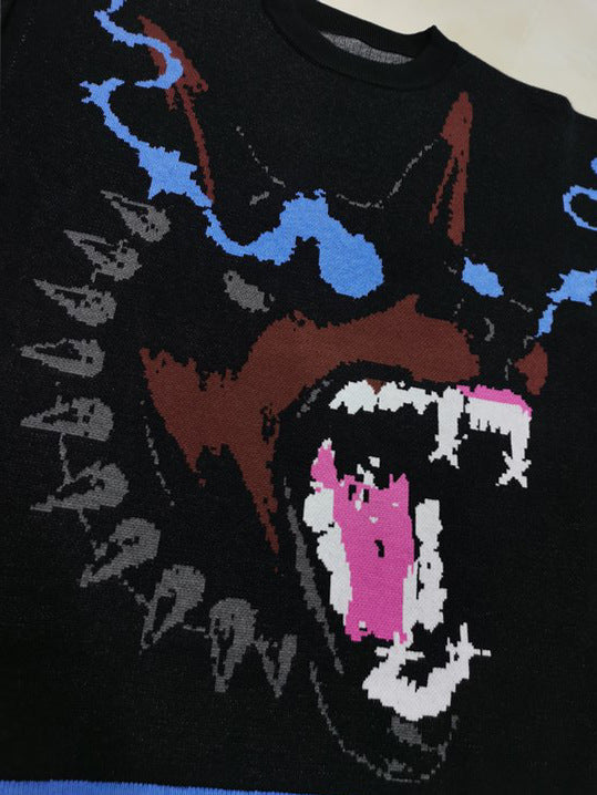 Doberman Graphic | Knit Sweater