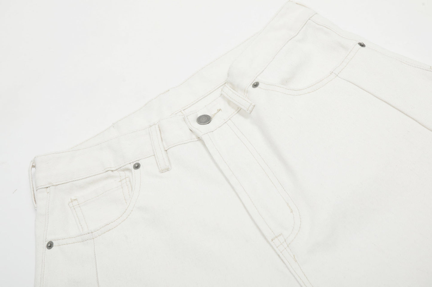 Clean Fit | White Baggy Pants