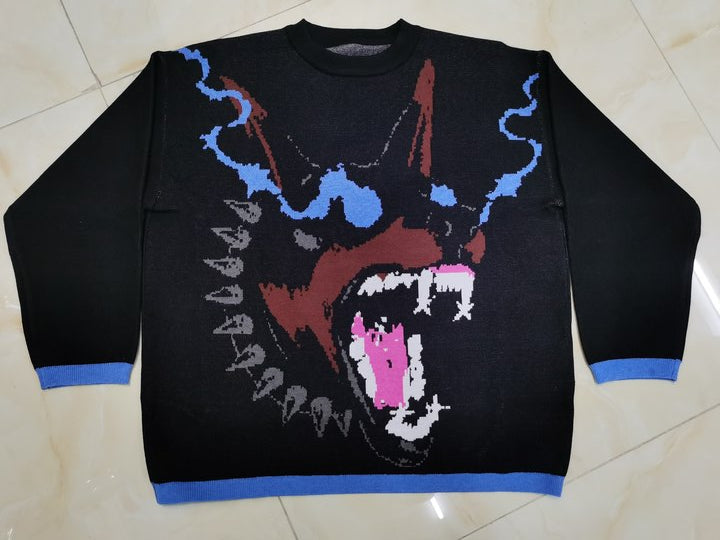 Doberman Graphic | Knit Sweater