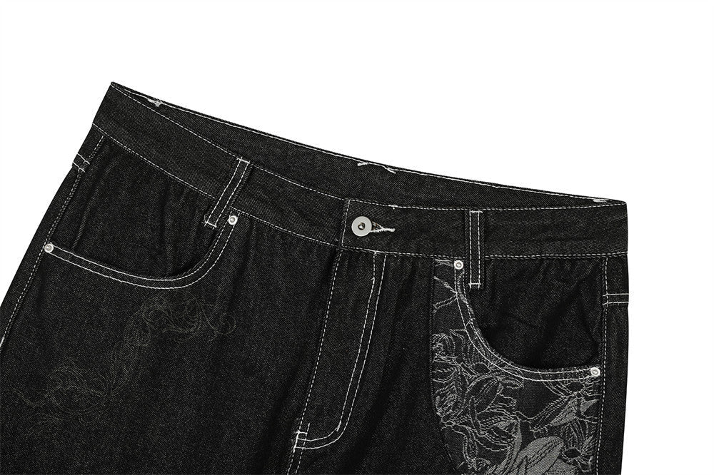 High Street Embroidery | Hip-Hop Jeans