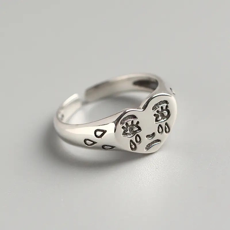 Cry Face Ring