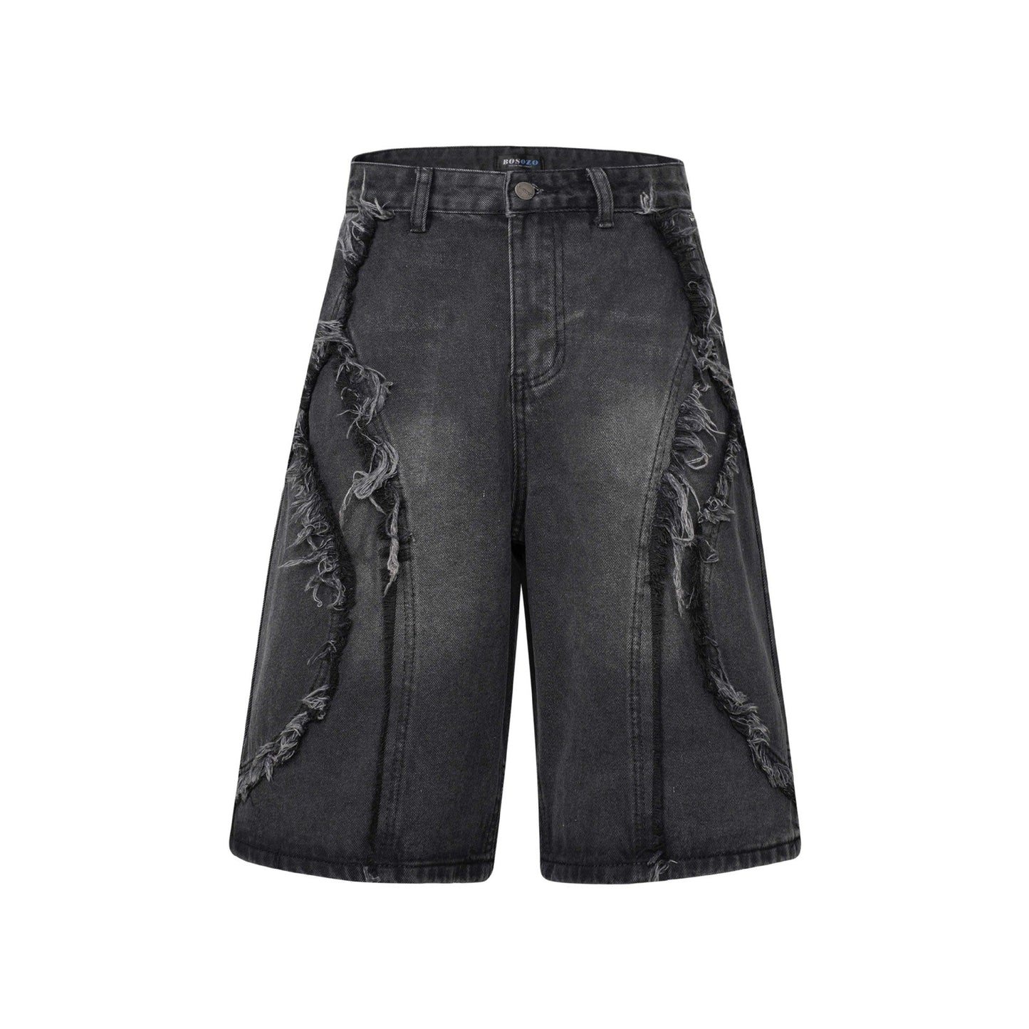 High Street | Washed Distressed Denim Shorts