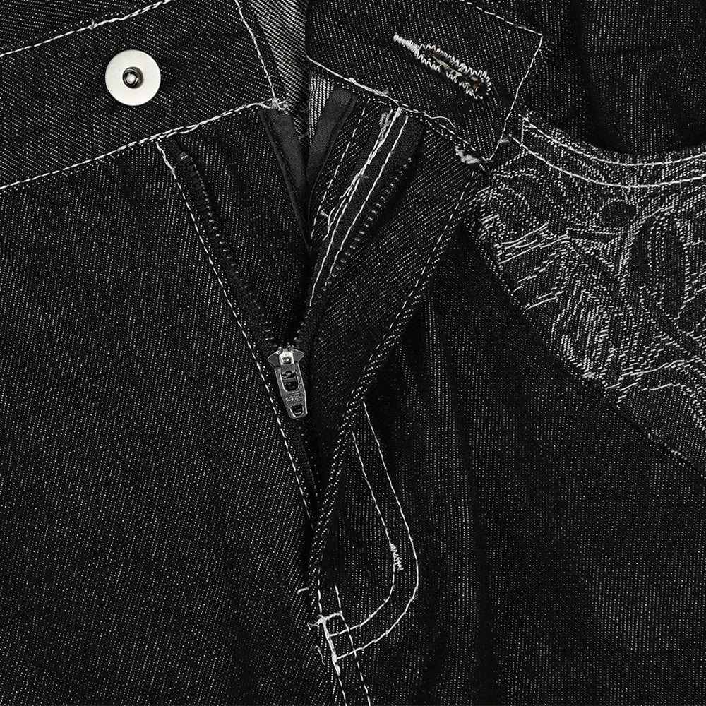 High Street Embroidery | Hip-Hop Jeans