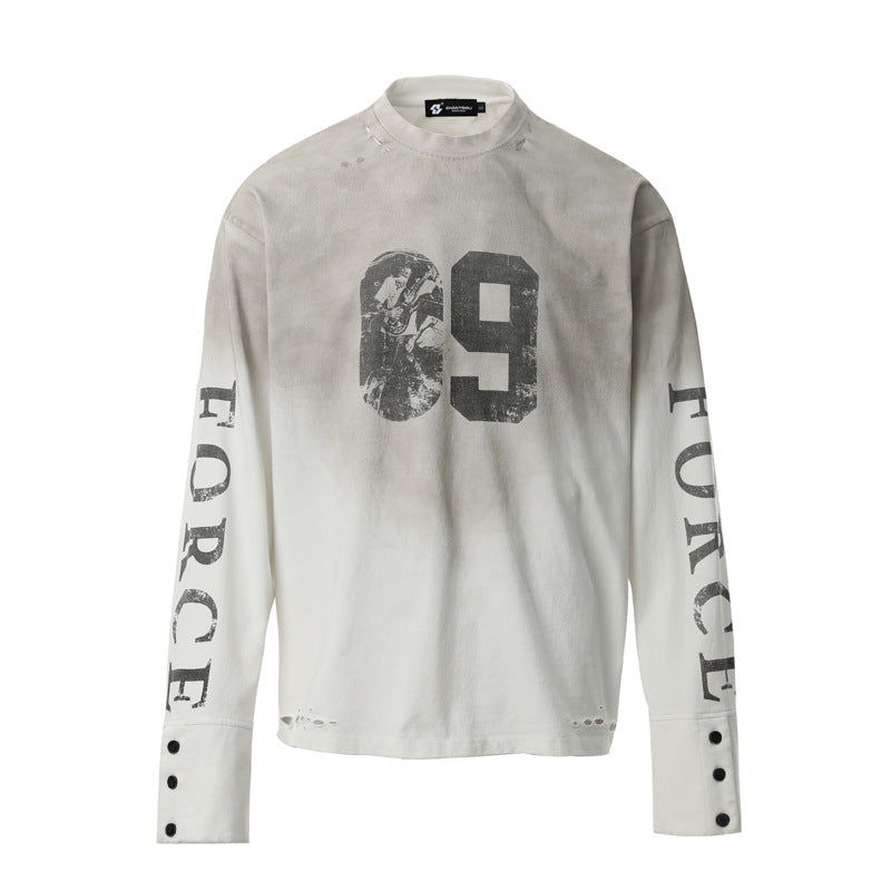 09 | Distressed Long Sleeve T-Shirt - OMYGOODS