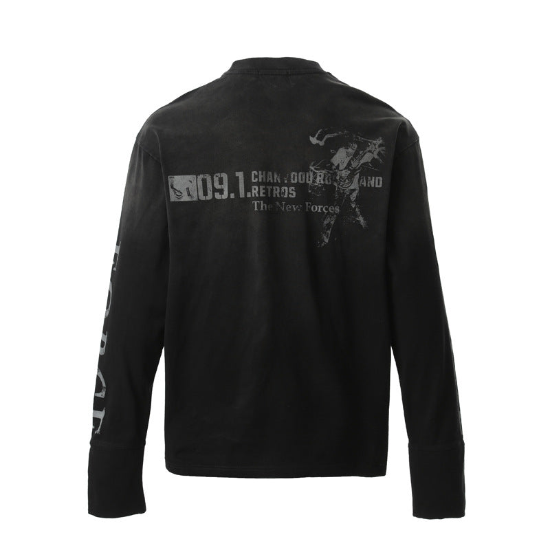 09 | Distressed Long Sleeve T-Shirt - OMYGOODS