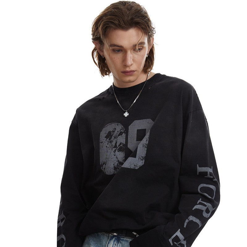 09 | Distressed Long Sleeve T-Shirt - OMYGOODS