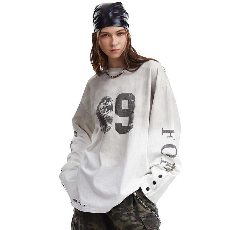 09 | Distressed Long Sleeve T-Shirt - OMYGOODS