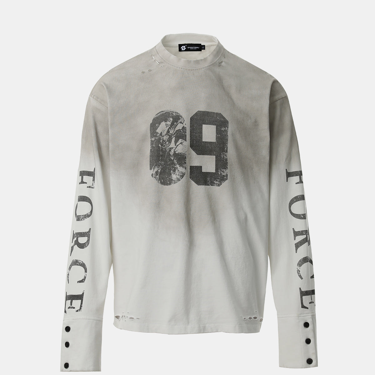 09 | Distressed Long Sleeve T-Shirt - OMYGOODS