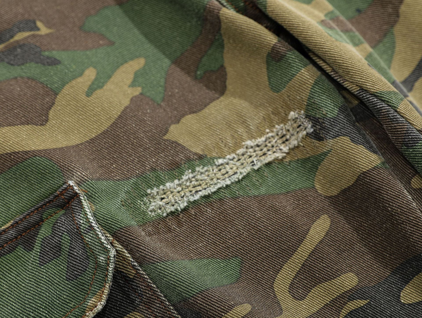 Ripped Camouflage Flared | Cargo Pants