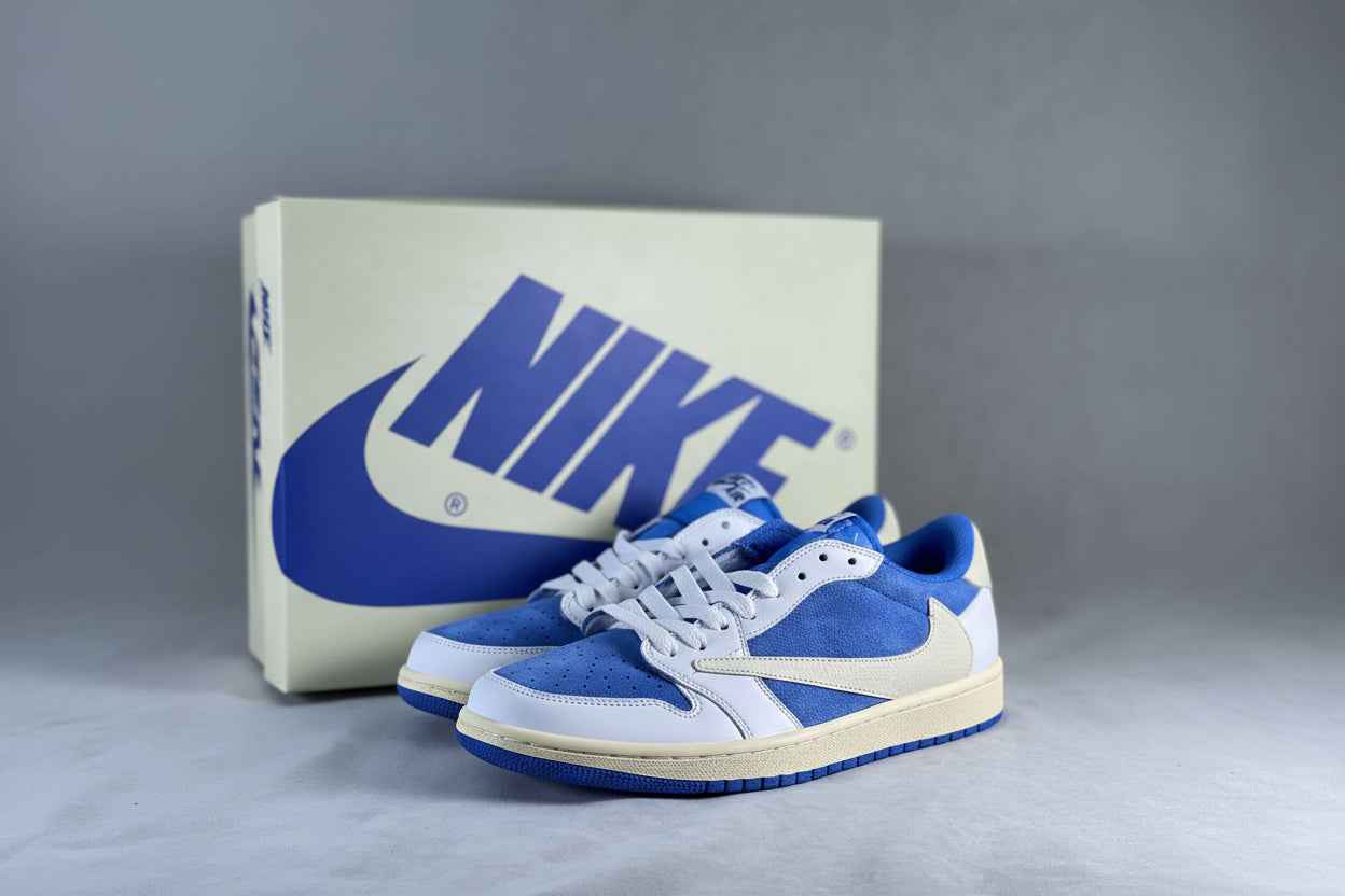 Air Jordan 1 Travis Scott Edition Heritage - Limited Azure Blue & Frost White