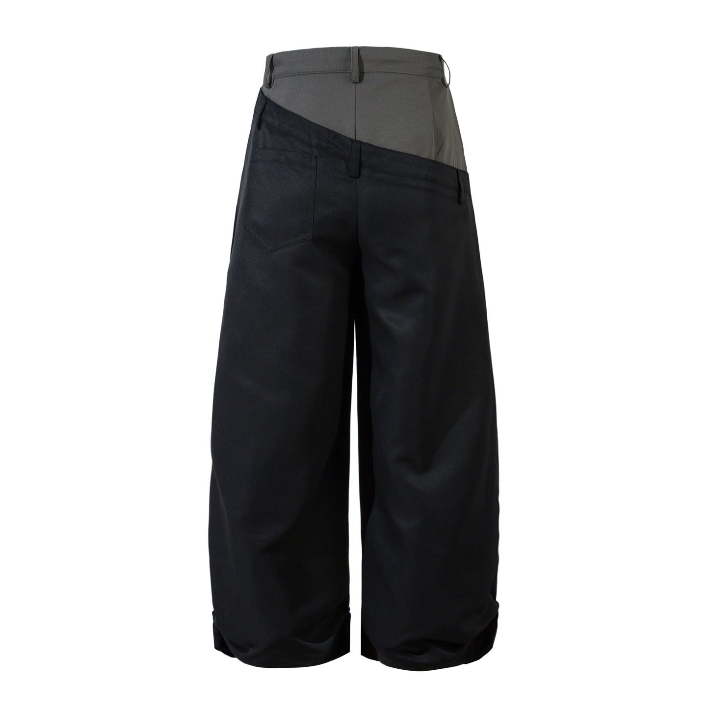 Men's Wide-Legged Black Trousers