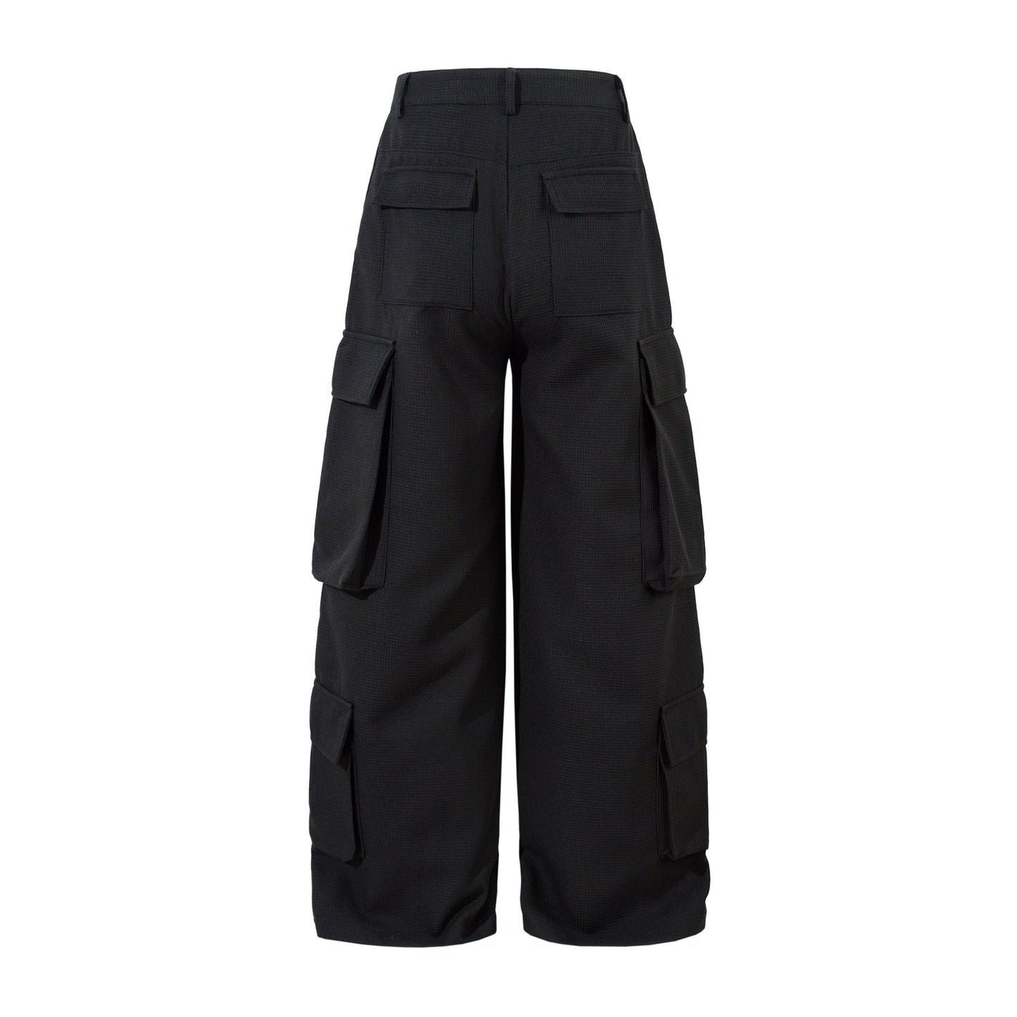 Unisex Multi-Pocket Wide Cargo Pants