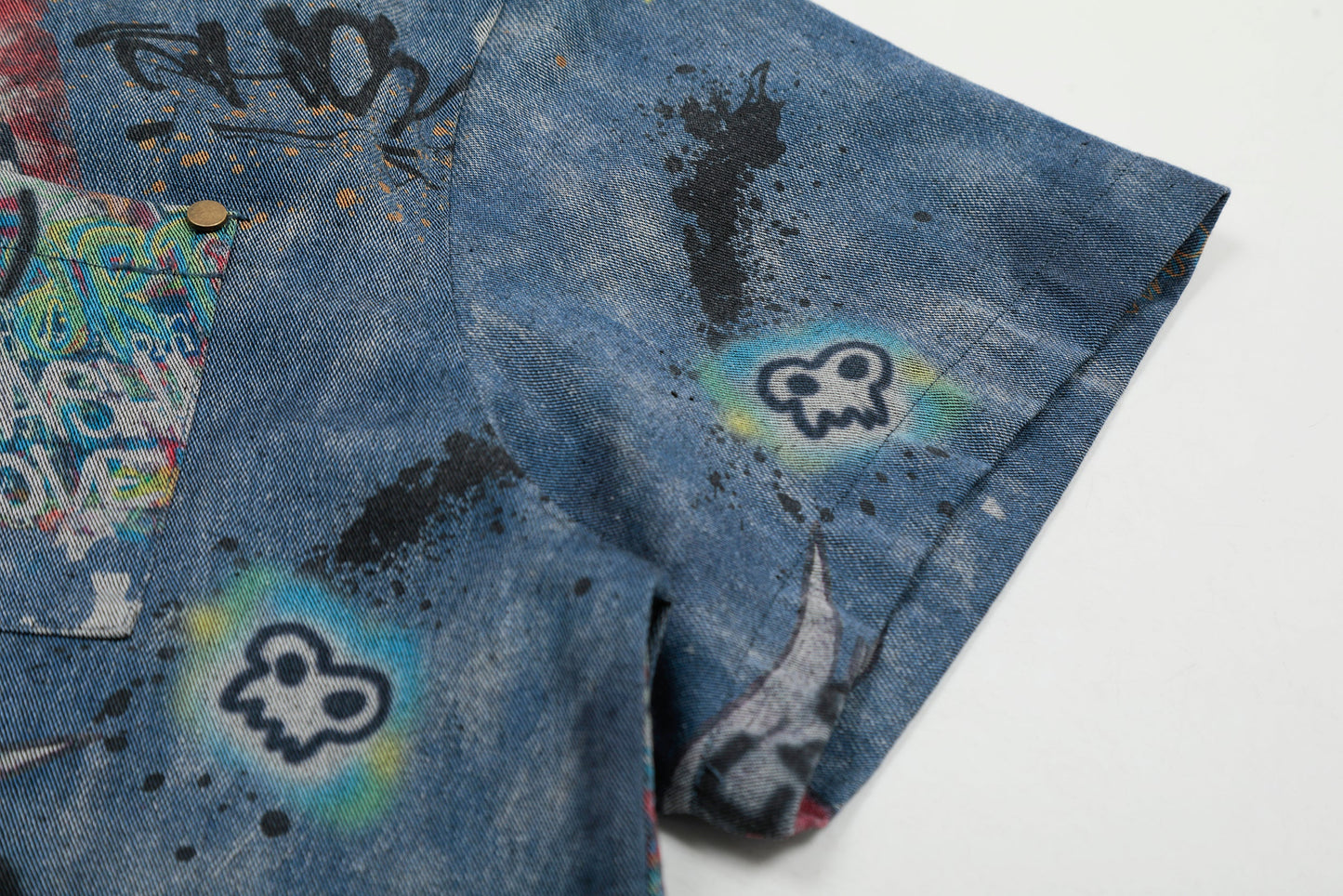 Vintage Graffiti | Denim Shirt