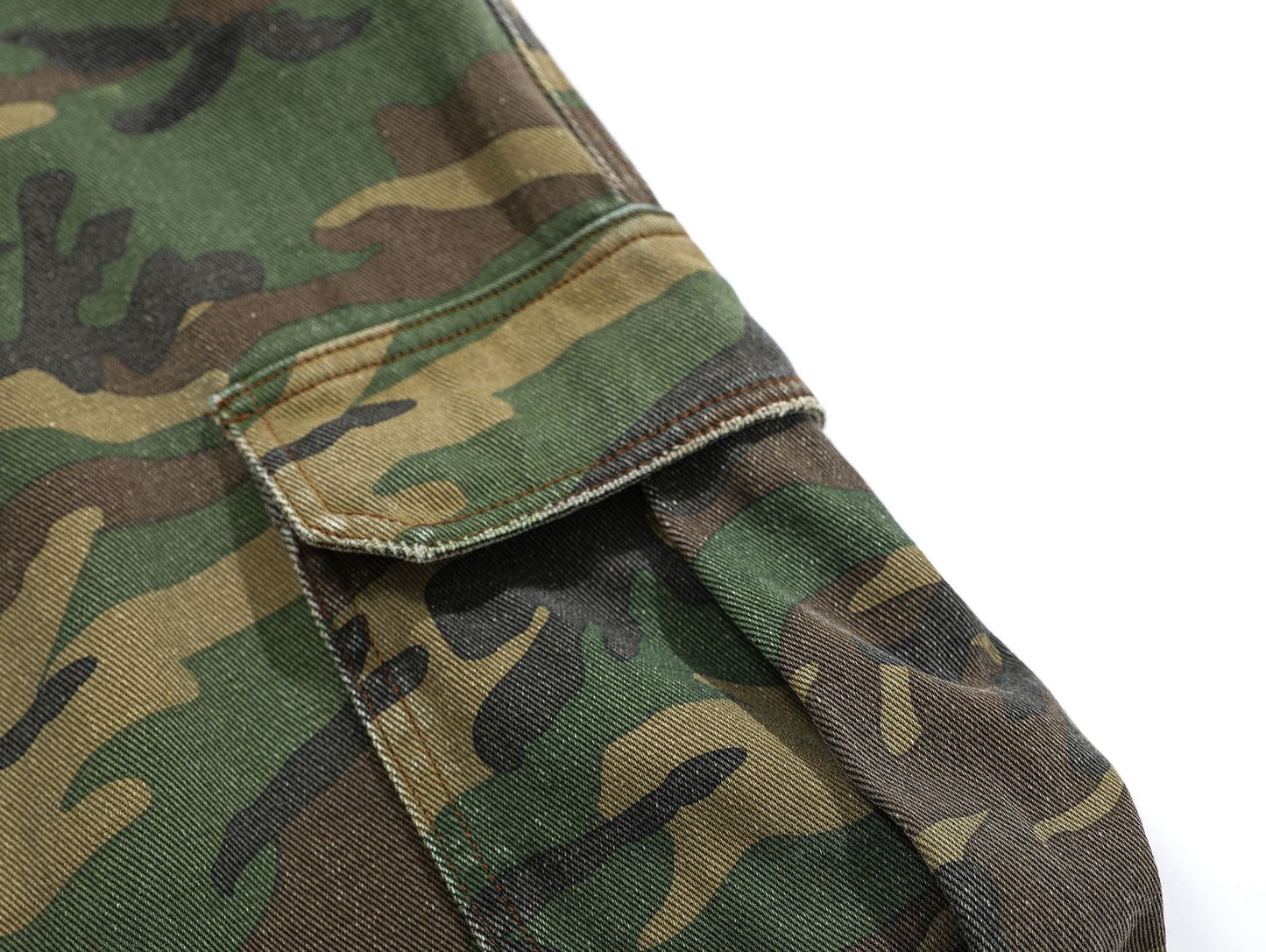 Ripped Camouflage Flared | Cargo Pants