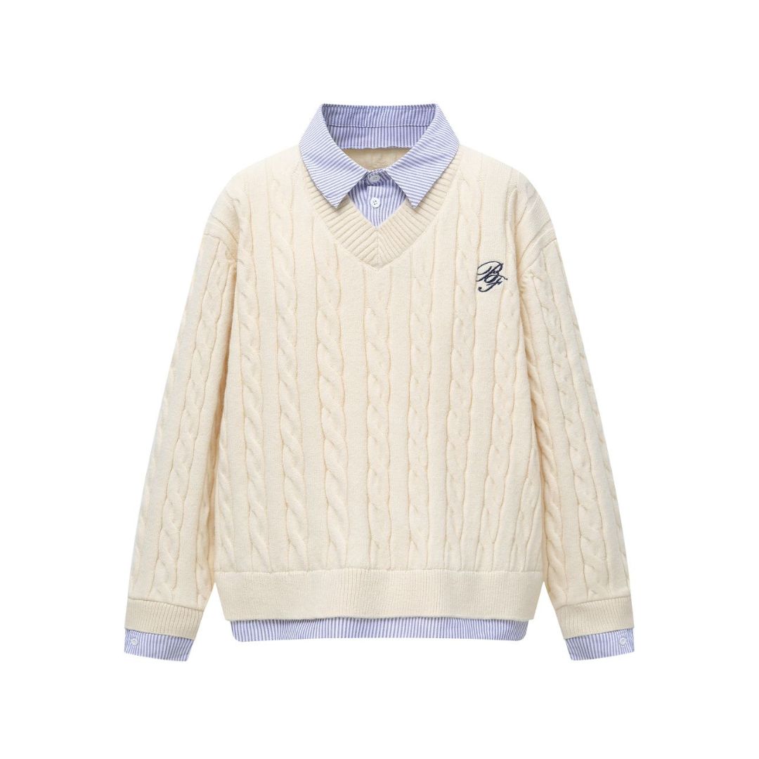 Varsity Prep Layered Sweater