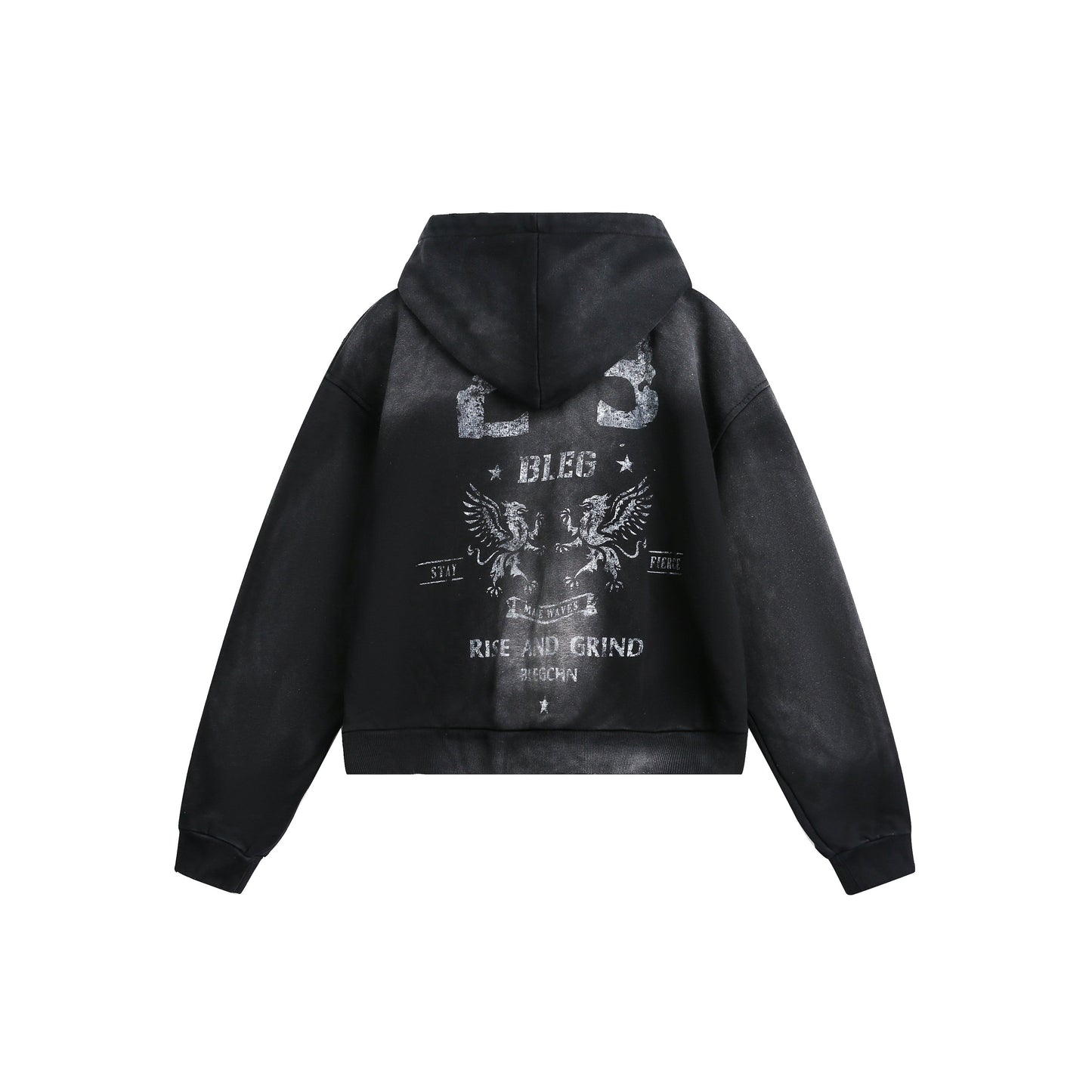 Spray Paint Print | Zip Up Hoodie