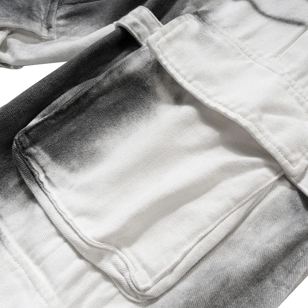 Cipher White Layered Cargo Pants