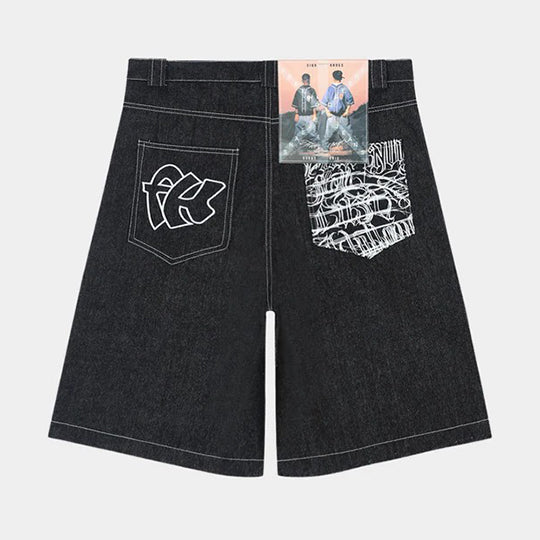 West Coast Graffiti Shorts | Chicano Hip-Hop Denim