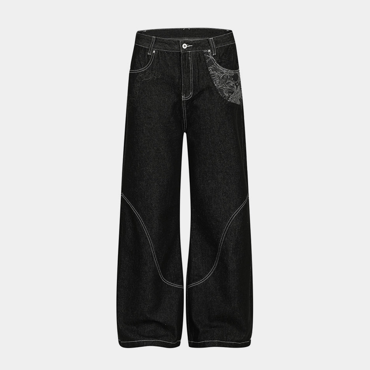 High Street Embroidery | Hip-Hop Jeans