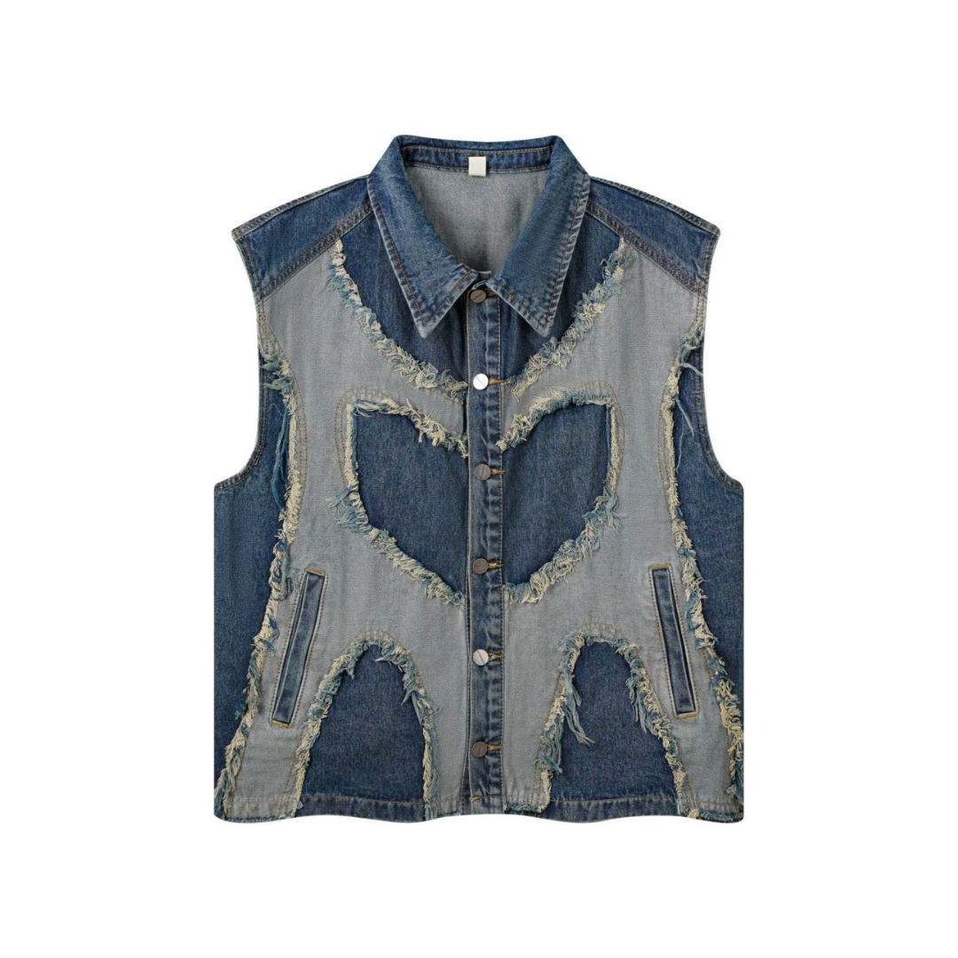Shredded Core Denim Vest
