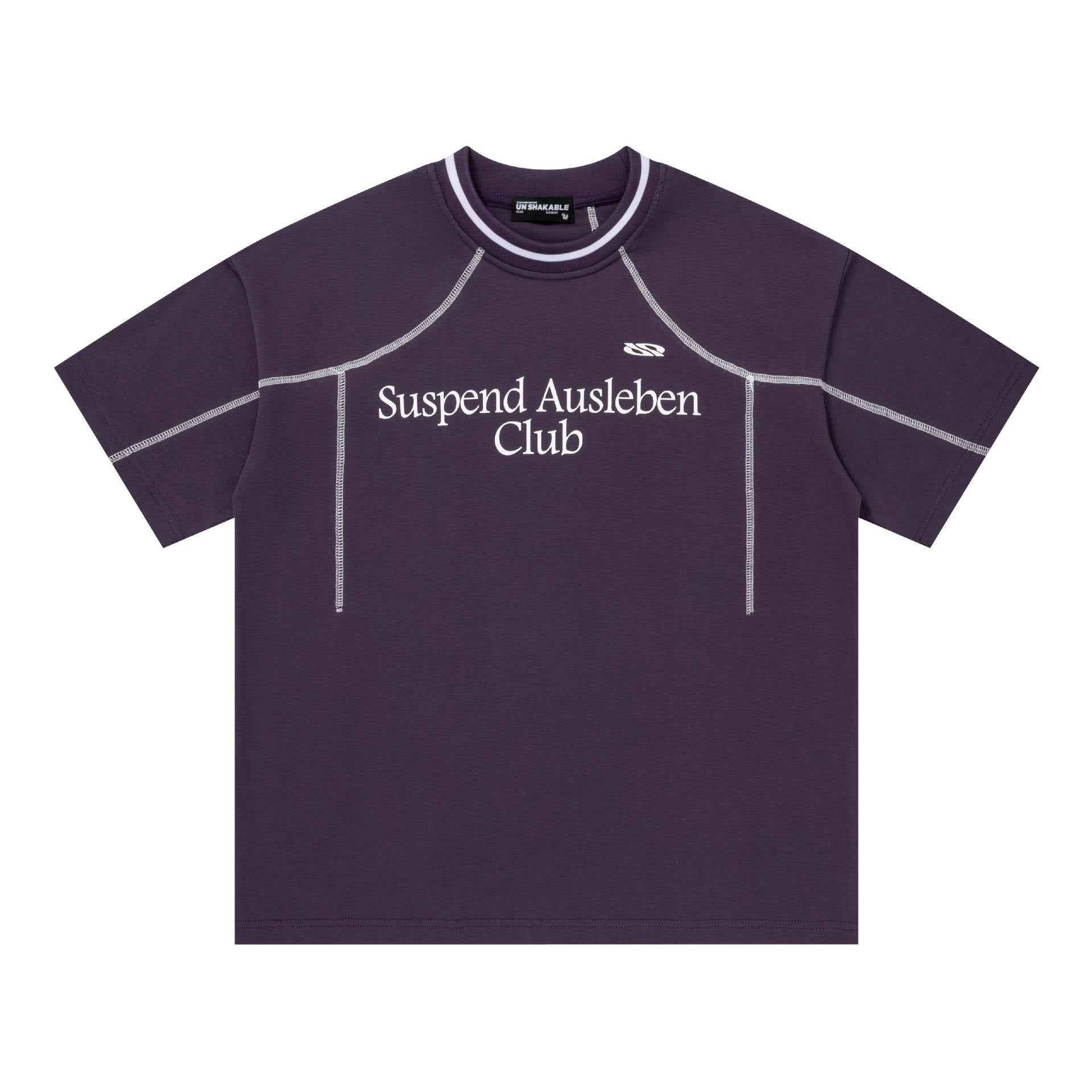 Letter printed short sleeved shirt