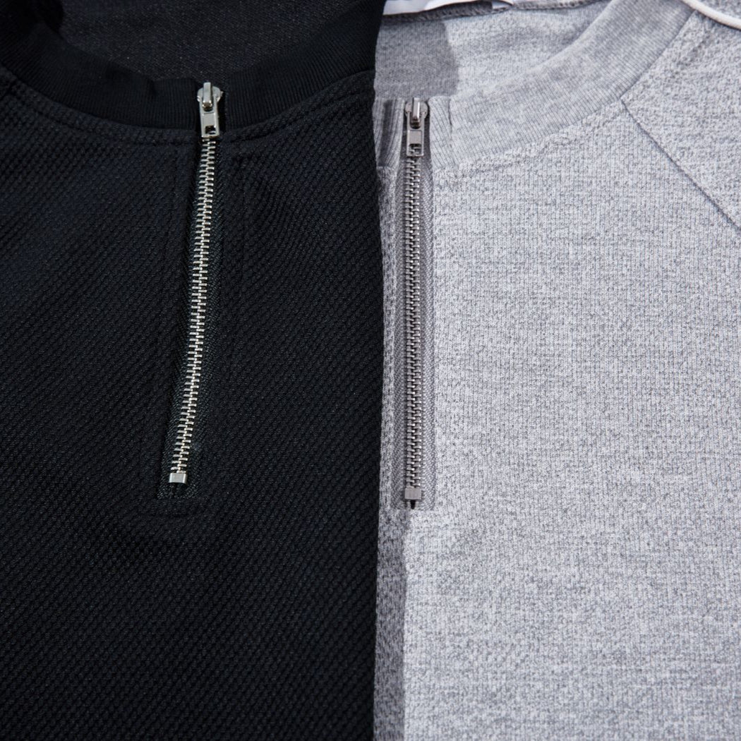 Piped Quarter-Zip Jersey