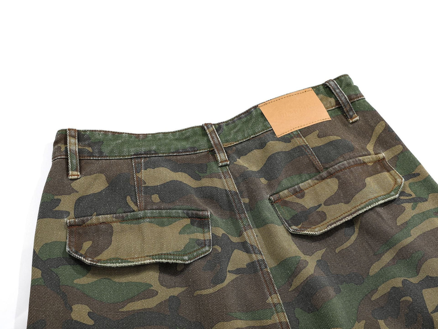 Ripped Camouflage Flared | Cargo Pants