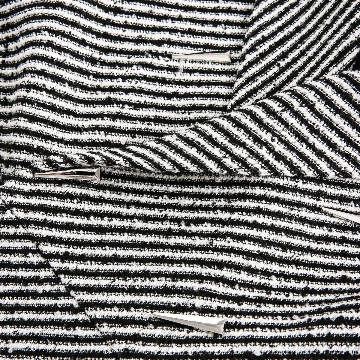 Herringbone Oversized Wool Coat