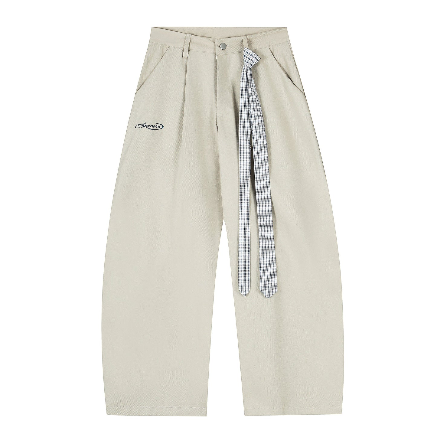 Scarf Plus | Textured Wide-Bottomed Joggers