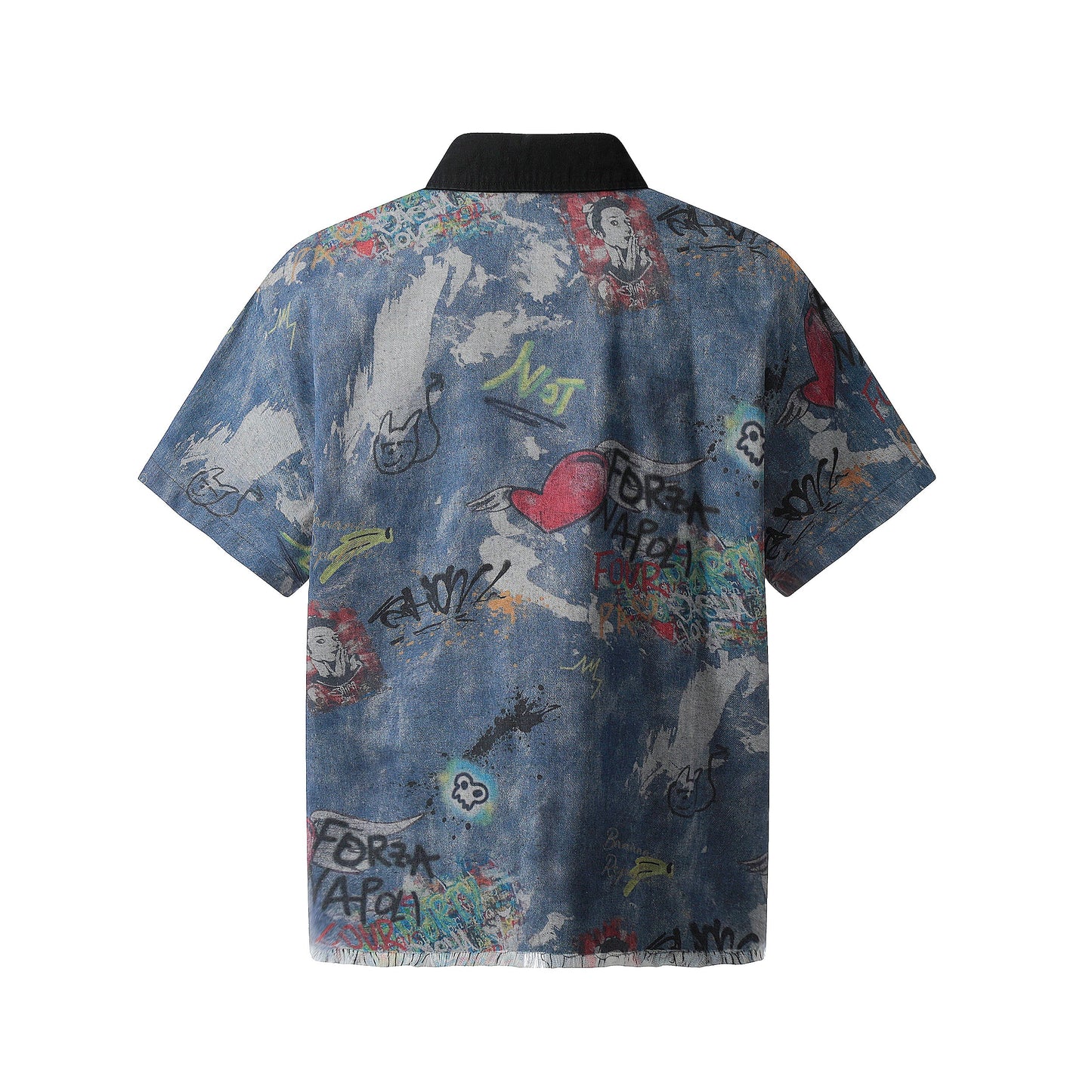 Vintage Graffiti | Denim Shirt