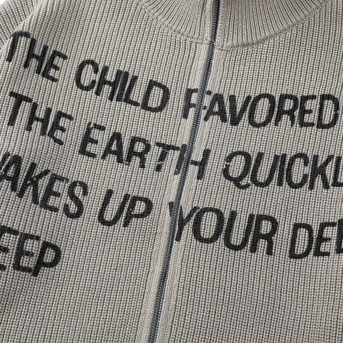 Earth Child Zip-Up Sweater