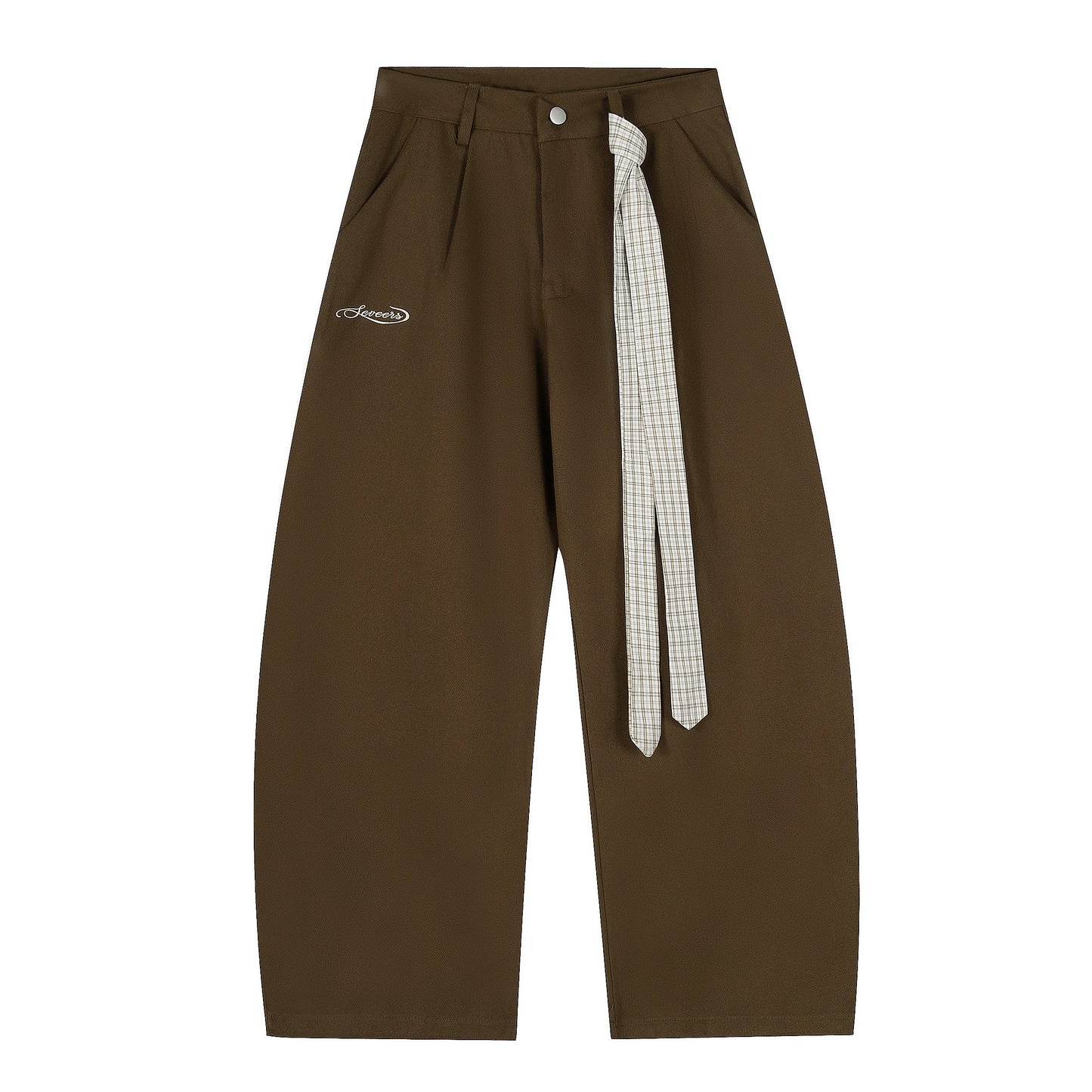 Scarf Plus | Textured Wide-Bottomed Joggers