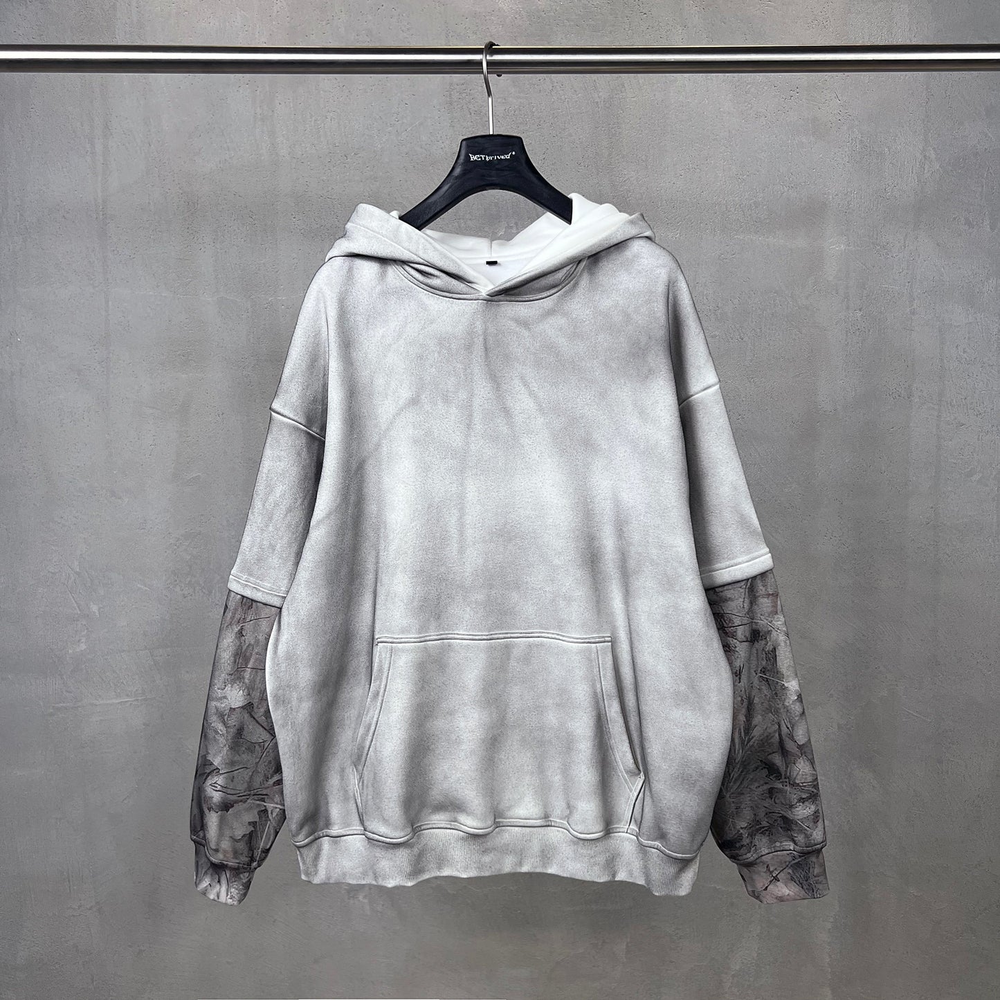 Frosted Camo Sleeve | Oversized Hoodie