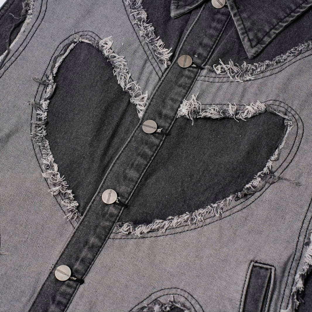 Shredded Core Denim Vest