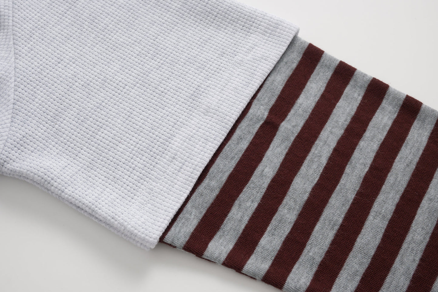 Vintage Striped Layered | Polo Sweatshirt