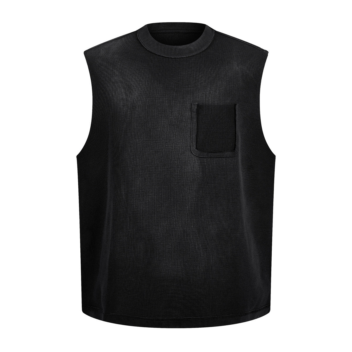 Midnight Utility | Sleeveless Pocket Knit Top
