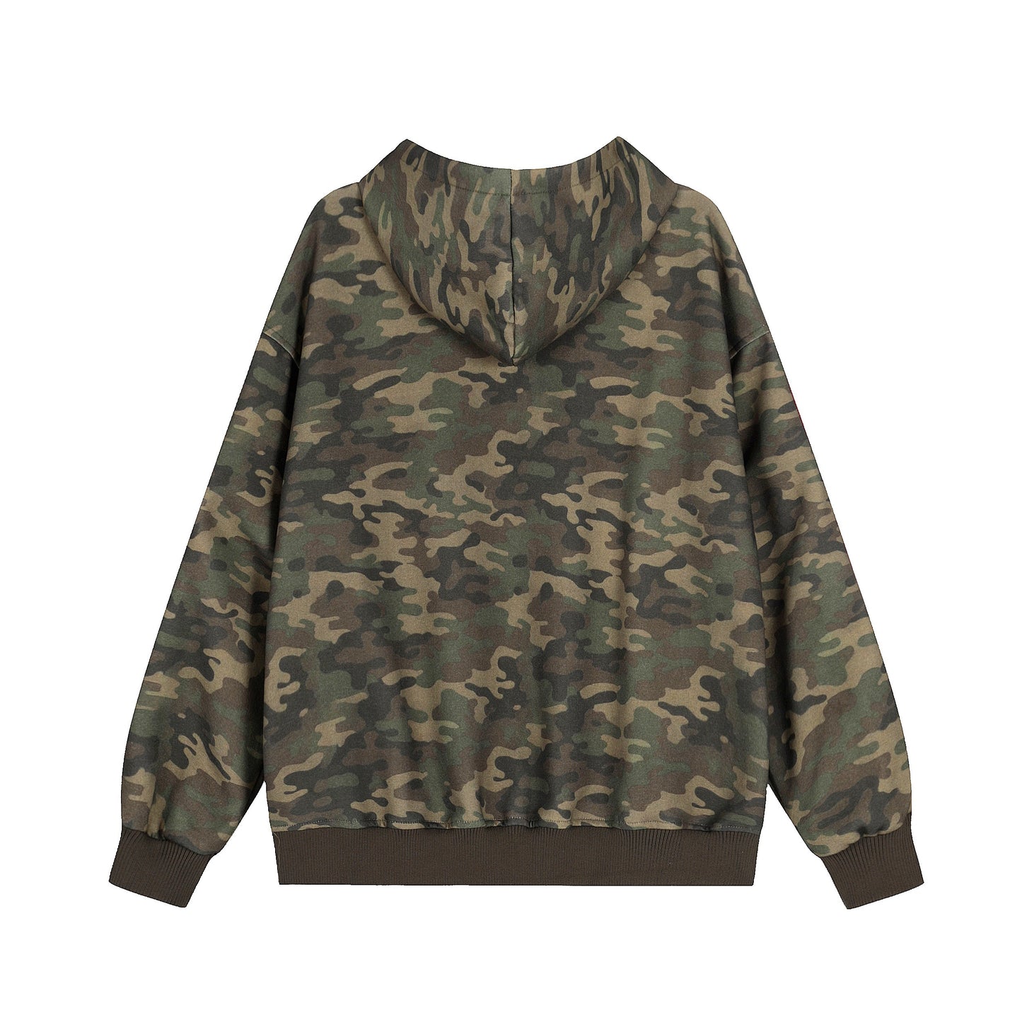 Camo Varsity Patch | Zip Up Hoodie