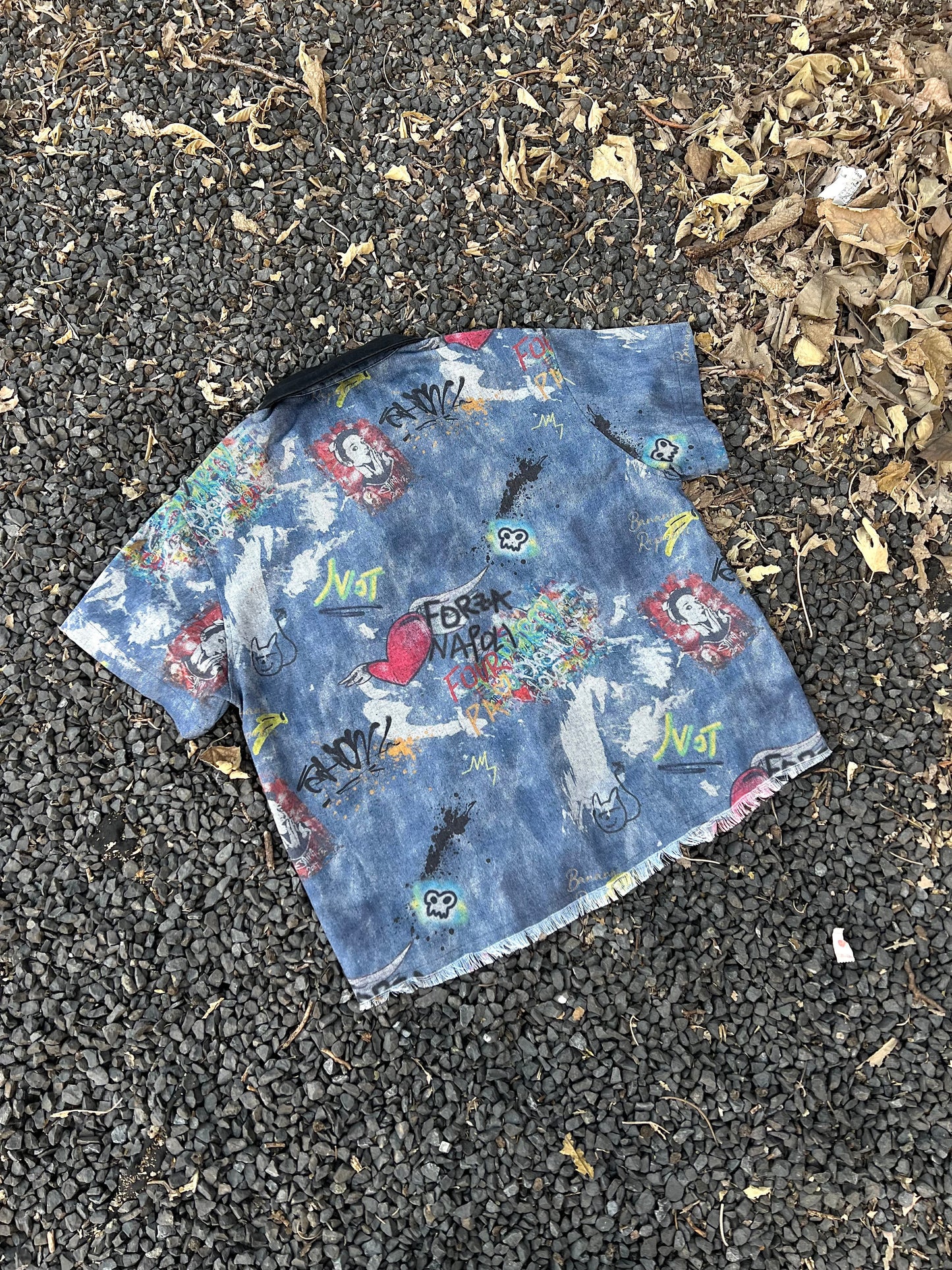 Vintage Graffiti | Denim Shirt