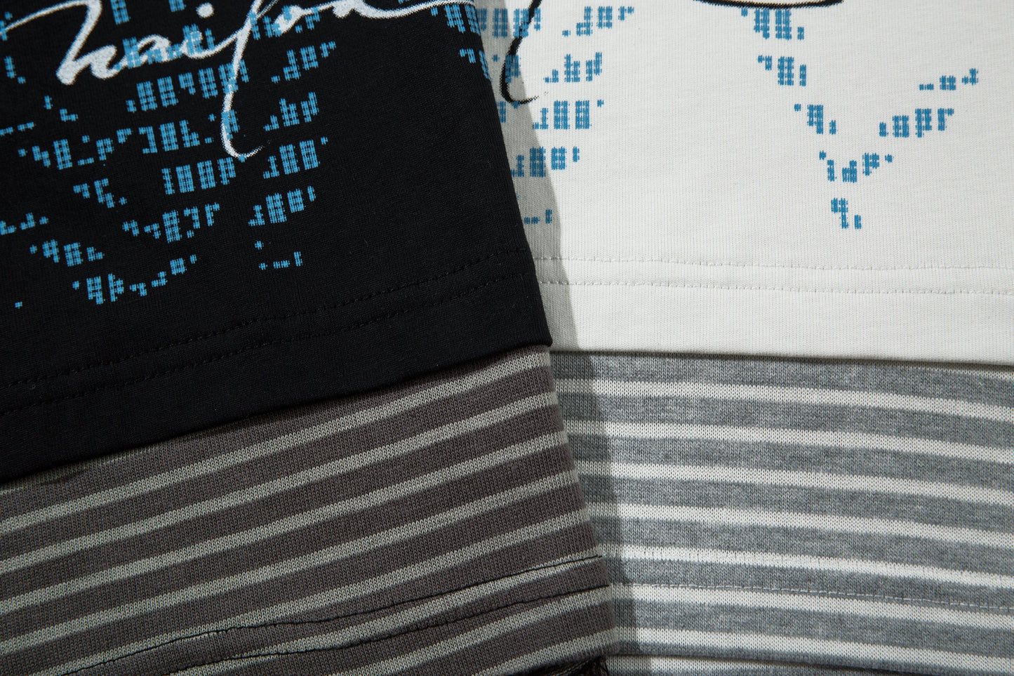 Punk Letters Patchwork | Stripe Sweatshirt