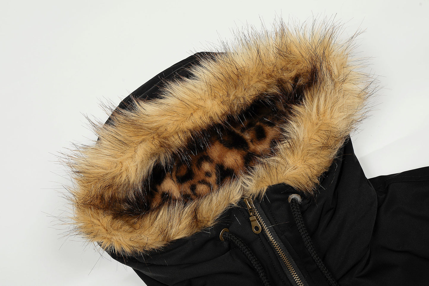 Leopard Fleece | Badge Bomber Jacket