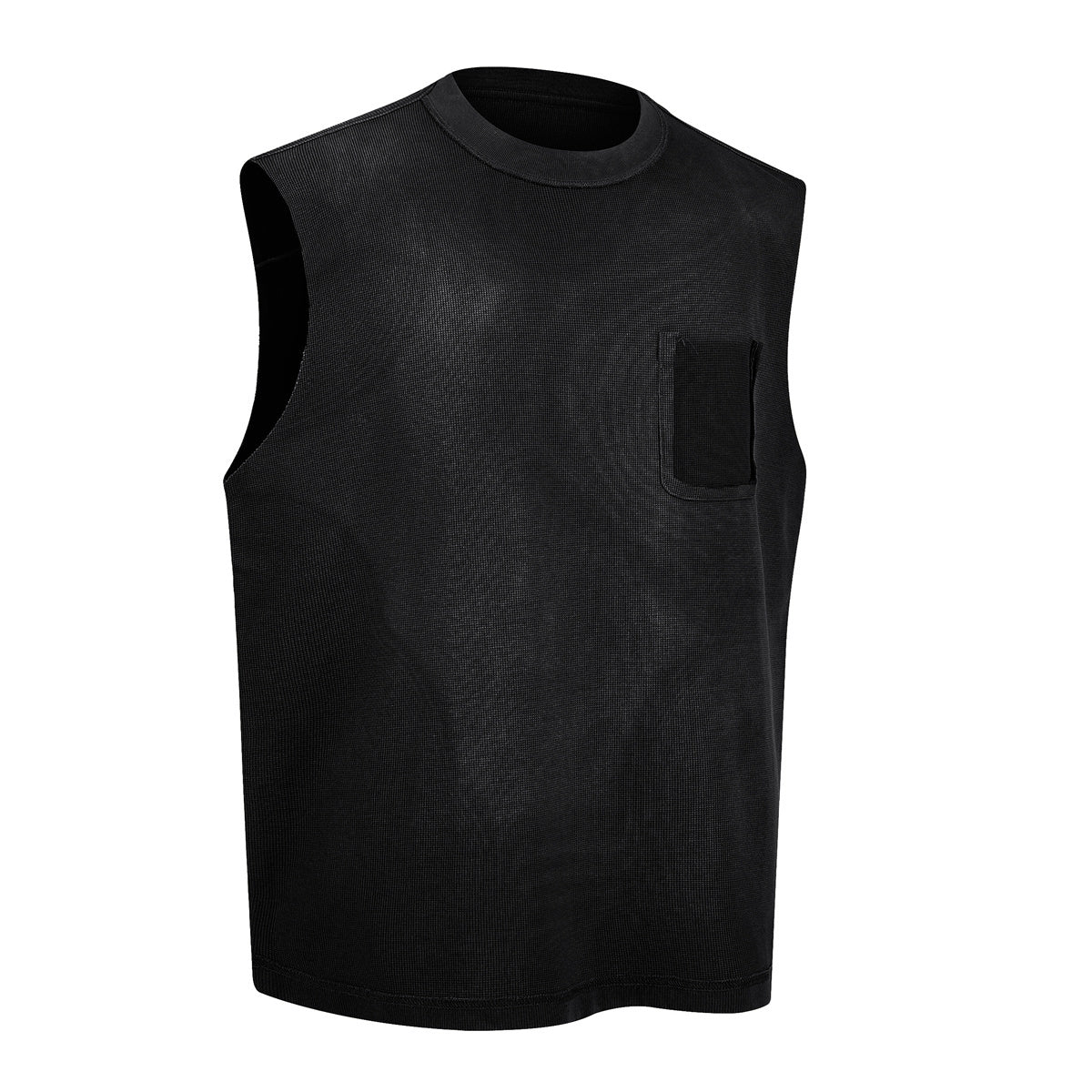 Midnight Utility | Sleeveless Pocket Knit Top