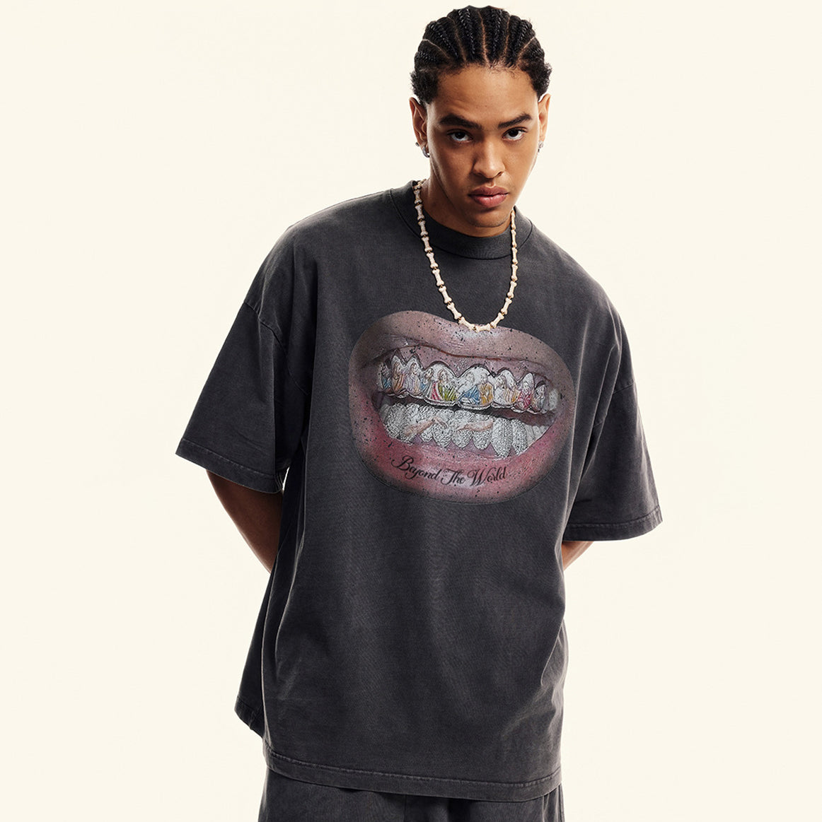 Mouth Graphic Print | Hip Hop T-Shirt