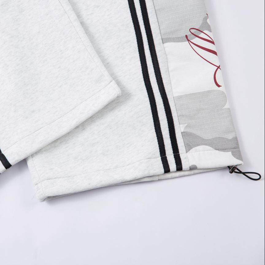 Camo Panel Stripe Sweatpants