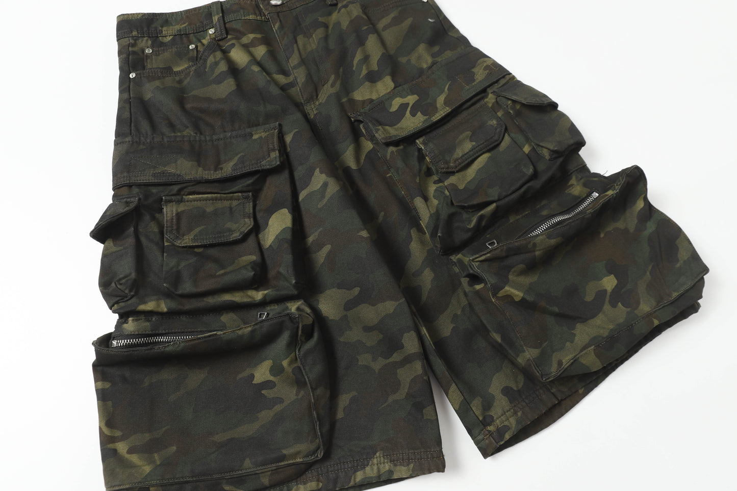 Multi-Pocket | Camouflage Cargo Shorts