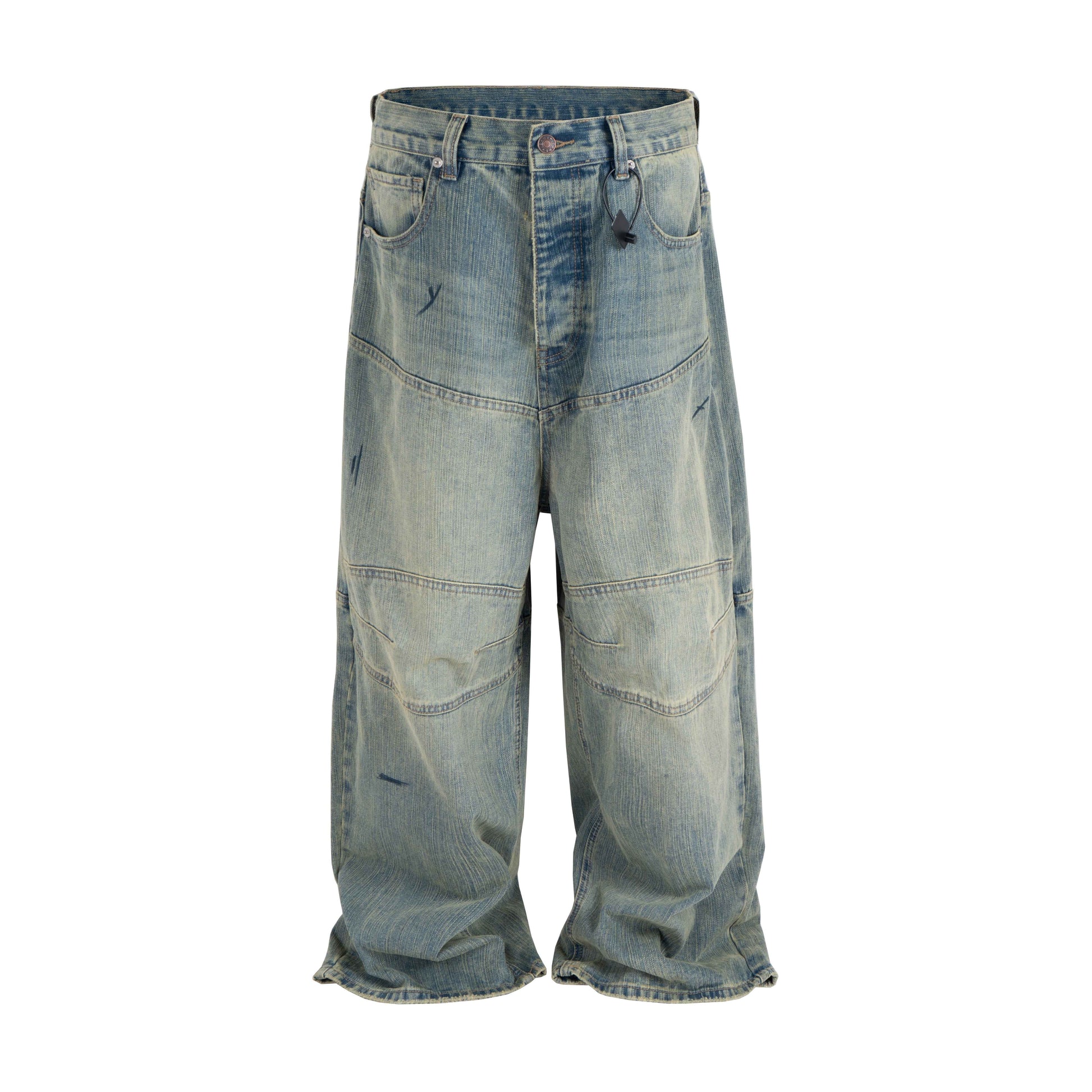 SANDWASH BAGGY BIKER DENIM