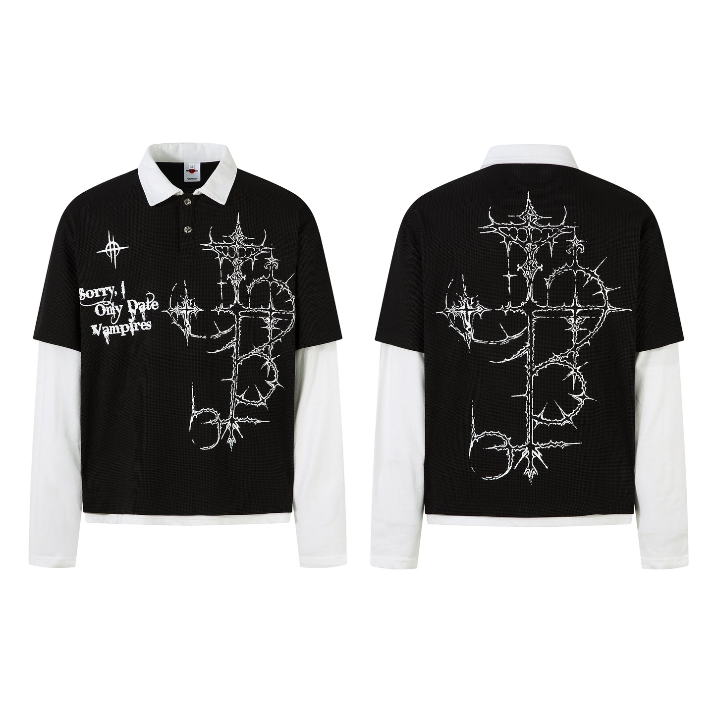 Vampire Graphic Design | Layered Sweatshirt